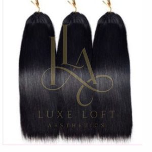 straight crochet human hair