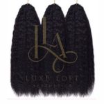 kinky straight crochet human hair
