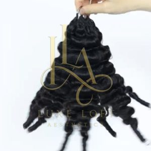 French Curly Crochet Human Hair